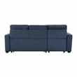 Lexicon Barbara Textured Reversible Sectional with Hidden Storage in Blue