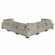 Lexicon Traverse Corduroy 5-Piece Modular Sectional in Taupe
