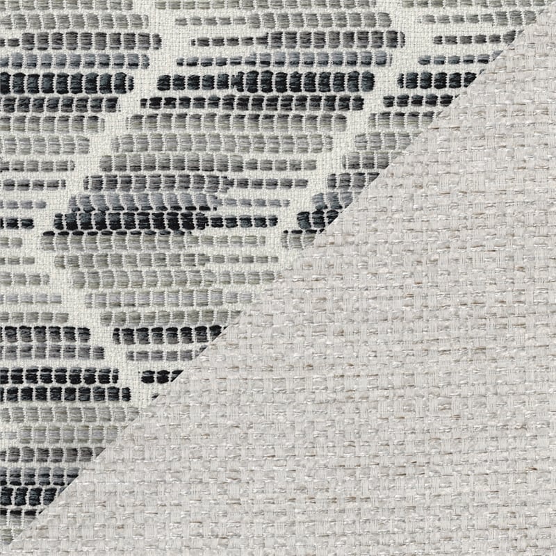 Lexicon Broadway Chenille 2-Piece Sectional with Right Chaise in Silver cloud