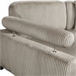 Lexicon Traverse Corduroy 4-Piece Modular Sectional with Ottoman in Taupe
