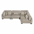 Lexicon Traverse Corduroy 4-Piece Modular Sectional in Taupe