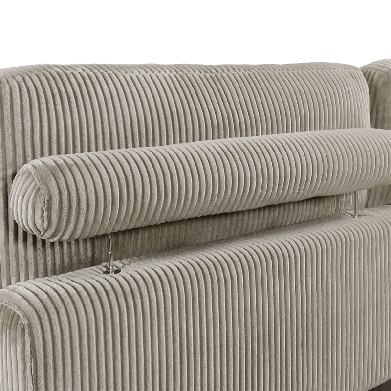 Lexicon Traverse Corduroy 4-Piece Modular Sectional in Taupe