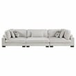Lexicon Corydon Microfiber Upholstered Sofa in Beige