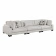 Lexicon Corydon Microfiber Upholstered Sofa in Beige
