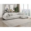 Lexicon Corydon Microfiber 3-Piece Modular Sectional with Chaise in Beige