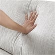 Lexicon Corydon Microfiber 3-Piece Modular Sectional with Chaise in Beige