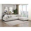 Lexicon Corydon Microfiber 4-Piece Modular Sectional with Ottoman in Beige