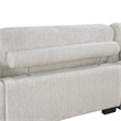 Lexicon Corydon Microfiber 4-Piece Modular Sectional with Ottoman in Beige