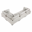 Lexicon Corydon Microfiber 4-Piece Modular Sectional in Beige