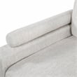 Lexicon Corydon Microfiber 5-Piece Modular Sectional w Chaise and Ottmn in Beige
