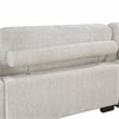 Lexicon Corydon Microfiber 5-Piece Modular Sectional w Chaise and Ottmn in Beige