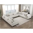 Lexicon Corydon Microfiber 8-Piece Modular Sectional in Beige