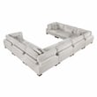 Lexicon Corydon Microfiber 8-Piece Modular Sectional in Beige