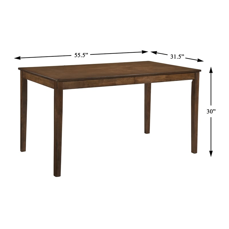 Lexicon Maude Asian Hardwood Dining Room Table in Chestnut
