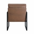 Lexicon Brynda Faux leather Accent Chair in Brown