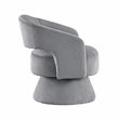 Lexicon Upton Corduroy Swivel Chair in Dark gray