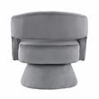 Lexicon Upton Corduroy Swivel Chair in Dark gray