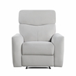 Lexicon Preston Velvet Manual Recliner in Gray