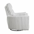 Lexicon Payton Corduroy Swivel Glider Reclining Chair in Gray
