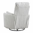 Lexicon Payton Corduroy Swivel Glider Reclining Chair in Gray
