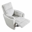 Lexicon Payton Corduroy Swivel Glider Reclining Chair in Gray