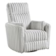 Lexicon Payton Corduroy Swivel Glider Reclining Chair in Gray
