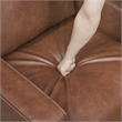 Lexicon Malcolm Faux leather Chair in Chocolate