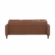 Lexicon Malcolm Faux leather Sofa in Chocolate