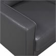 Lexicon Malcolm Faux leather Chair in Dark gray