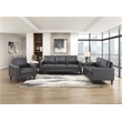 Lexicon Malcolm Faux leather Sofa in Dark gray