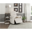 Lexicon Traverse Corduroy Swivel Glider Reclining Chair in Beige