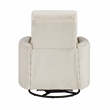 Lexicon Traverse Corduroy Swivel Glider Reclining Chair in Beige