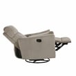 Lexicon Traverse Corduroy Swivel Glider Reclining Chair in Taupe