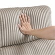 Lexicon Traverse Corduroy Swivel Glider Reclining Chair in Taupe