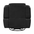 Lexicon Littleton Faux leather Swivel Glider Reclining Chair in Black