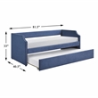Lexicon Shiloh Textured Daybed with Trundle in Blue