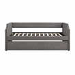 Lexicon Shiloh Textured Daybed with Trundle in Dark gray