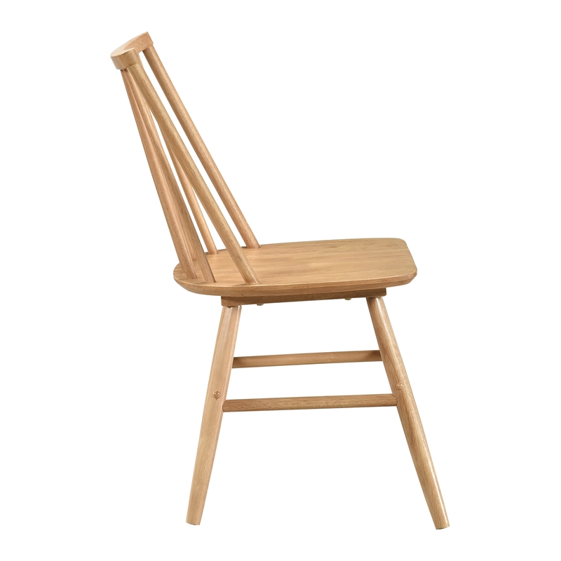 Lexicon Pratter Asian Hardwood Dining Room Side Chair-set of 2 in Natural oak