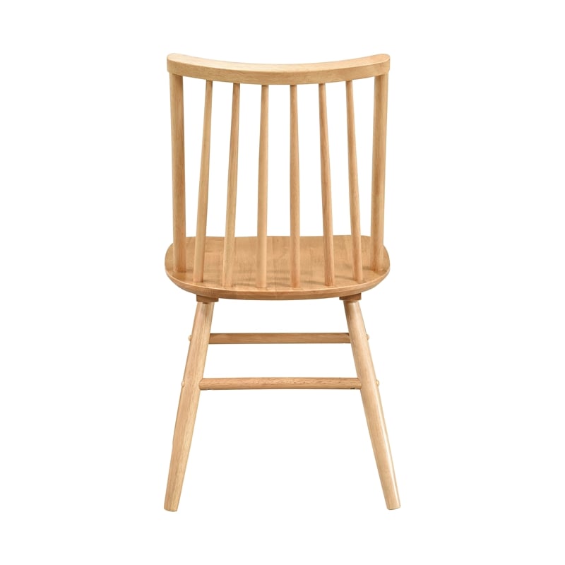Lexicon Pratter Asian Hardwood Dining Room Side Chair-set of 2 in Natural oak