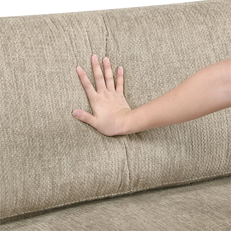 Lexicon Corydon Microfiber 4-Piece Modular Sectional in Brown