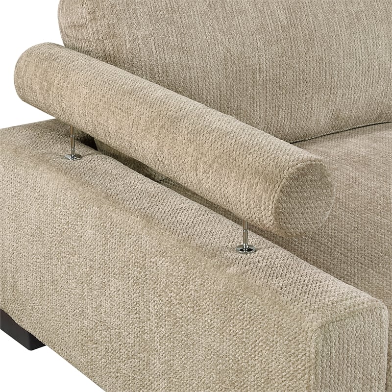 Lexicon Corydon Microfiber 4-Piece Modular Sectional in Brown