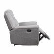 Lexicon Harriette Chenille Reclining Chair in Gray