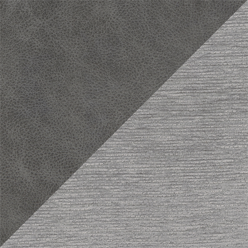 Lexicon Harriette Chenille Dbl Reclining Love Seat with Center Console in Gray