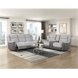 Lexicon Harriette Chenille 2pc Set Sofa+ Loveseat in Gray