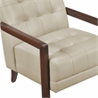 Lexicon Crafton Leather Accent Chair in Beige