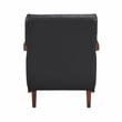 Lexicon Crafton Leather Accent Chair in Black
