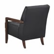 Lexicon Crafton Leather Accent Chair in Black
