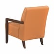 Lexicon Crafton Leather Accent Chair in Orange
