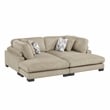 Lexicon Corydon Microfiber 2-Piece Chaises in Brown