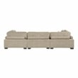Lexicon Corydon Microfiber Upholstered Sofa in Brown
